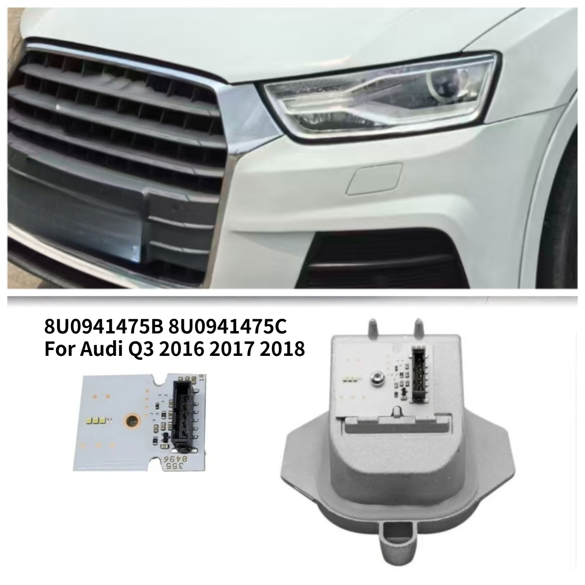 Running Headlamp Led - 8U0941475B 8U0941475C Beyaz LED DRL Modülü
