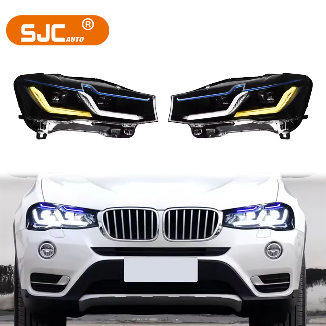 Running Headlamp Led - BMW F25 X3 2014-2017 için Otomatik