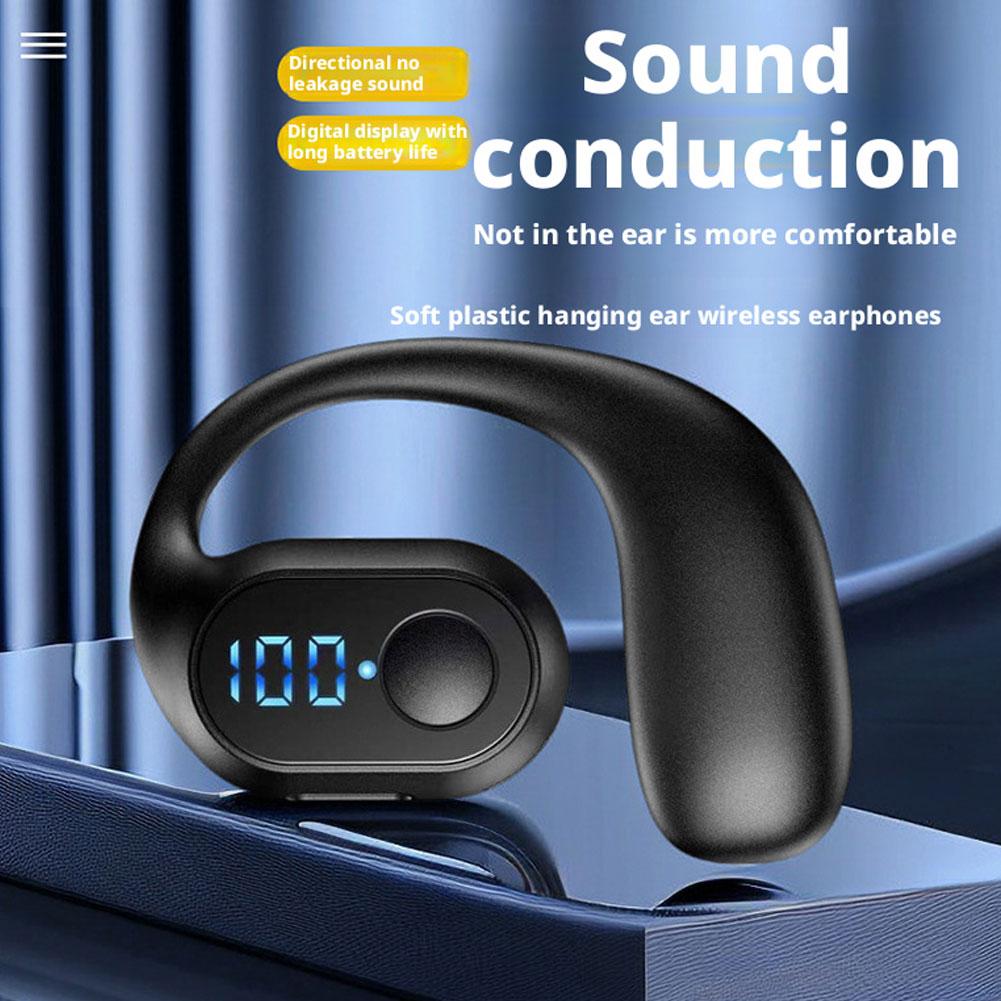 Earphone Sport Hook - LED Ekranlı Kablosuz Bluetooth 5.3 Kulaklık