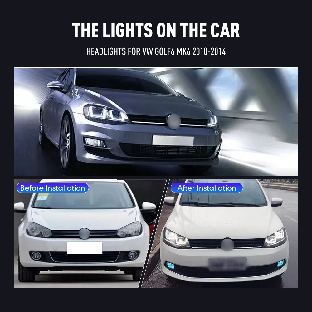 Running Headlamp Led - 2 Adet VW Golf6 MK6 2010-2014