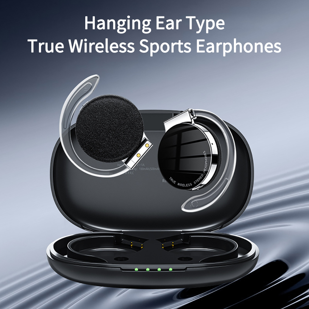 Earphone Sport Hook - F2 TWS kablosuz Bluetooth kulaklık On-kulak