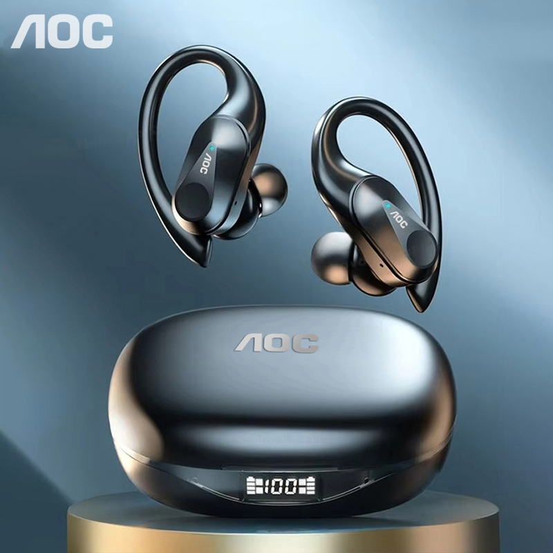 Earphone Sport Hook - AOC Spor Kulaklık Kablosuz Bluetooth 6.0