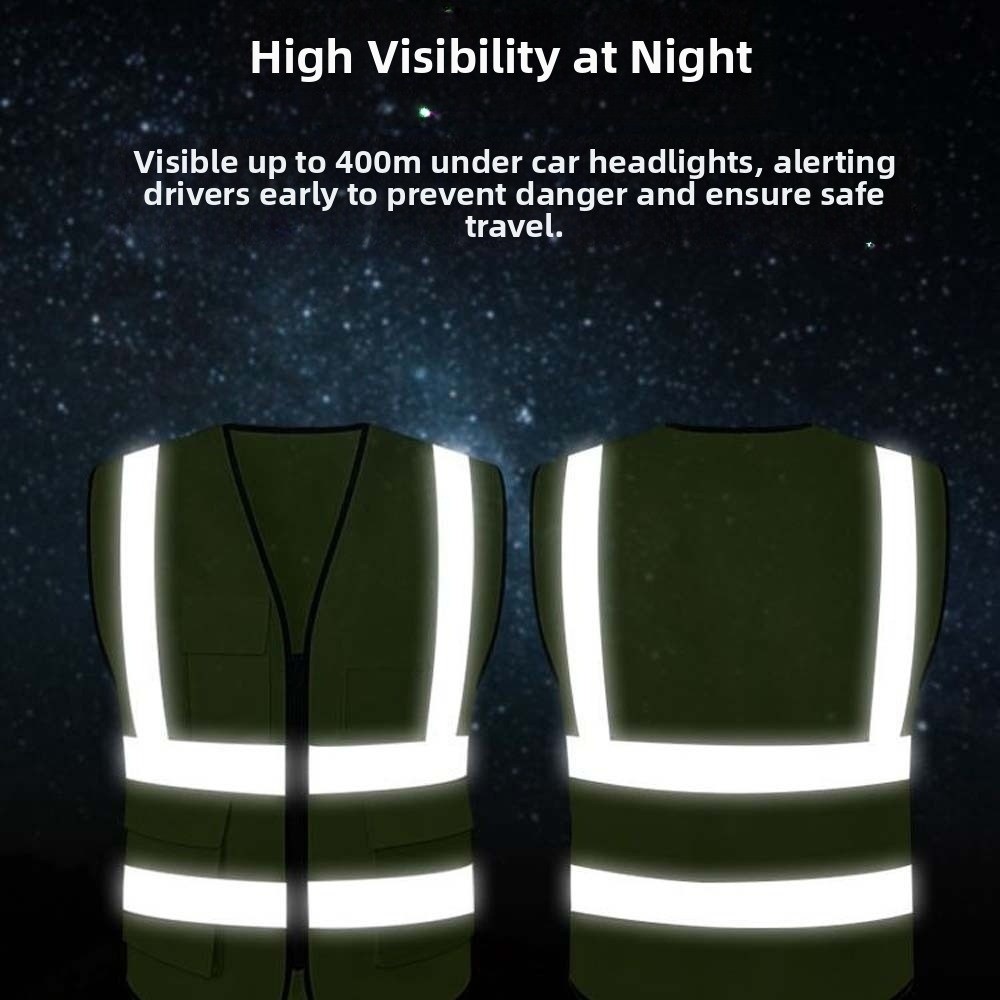 High And Running Gear - Yüksek Görünürlüklü Reflektörlü Yelek Uyarı Tek