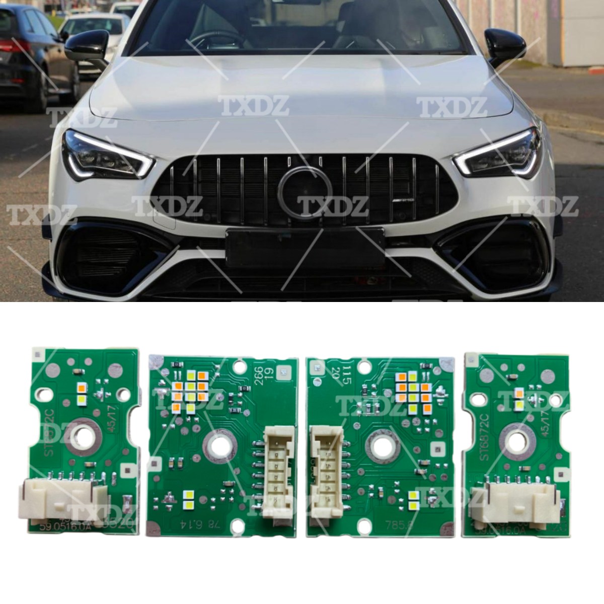 Running Headlamp Led - Mercedes CLA 2020-2022 için Tam Set