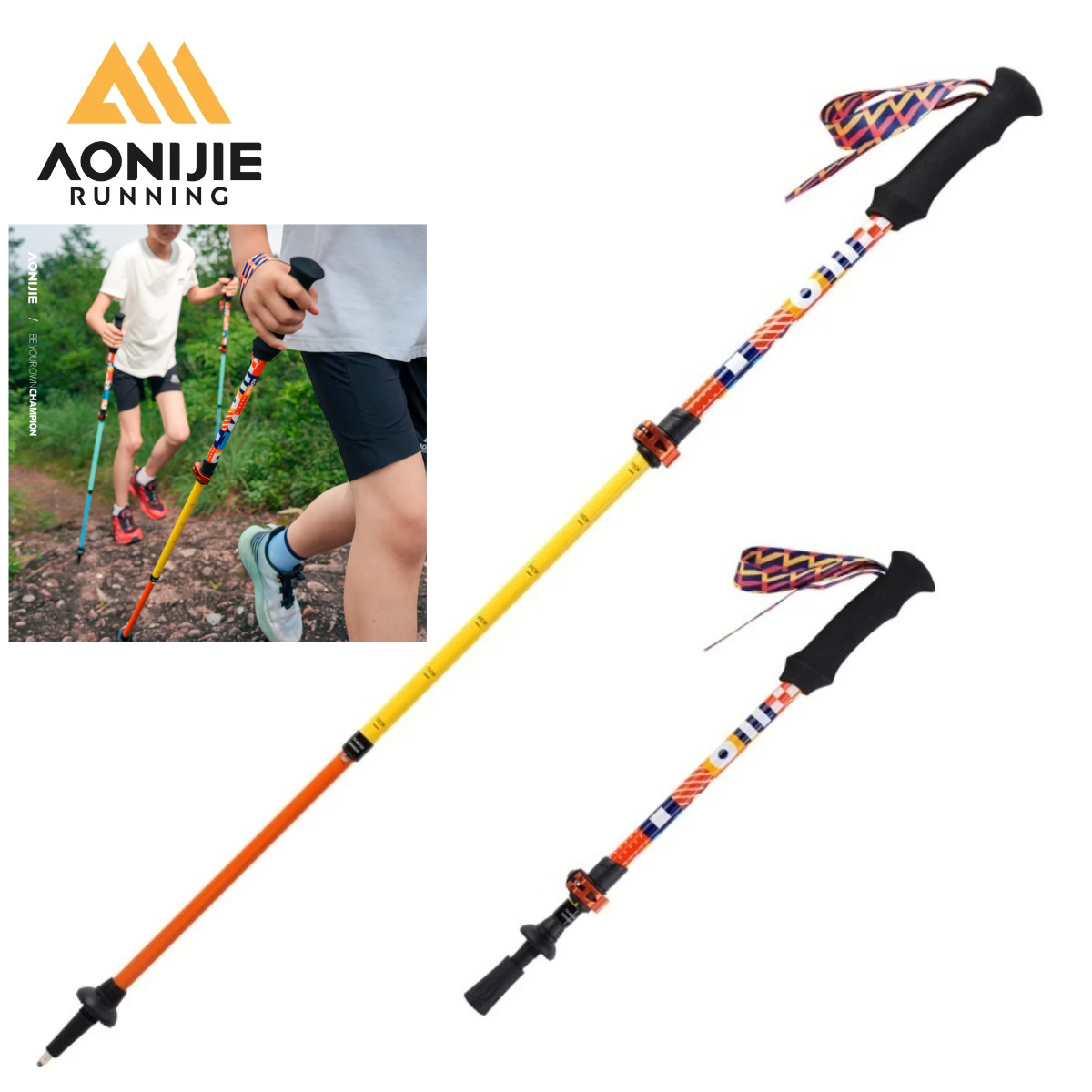 Trekking Pole Carbon - 2 ADET AONIJIE E4245 Çocuklar İçin