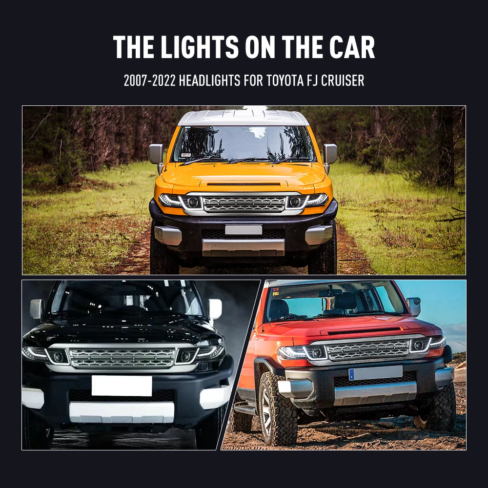 Running Headlamp Led - 2 adet araba Styling kafa lambası