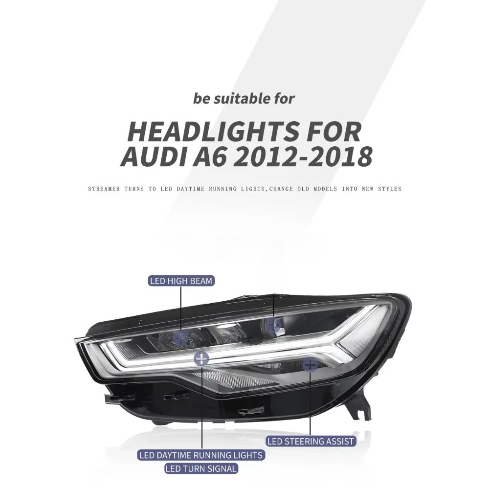 Running Headlamp Led - A6 C7 A6L 2012-2018 Yükseltilmiş Farlar