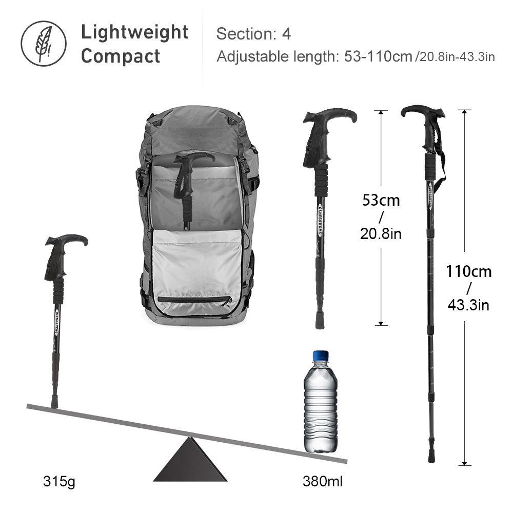 Açık Katlanır Trekking Direği  - Trekking Pole Carbon incelemesi ve fiyatı
