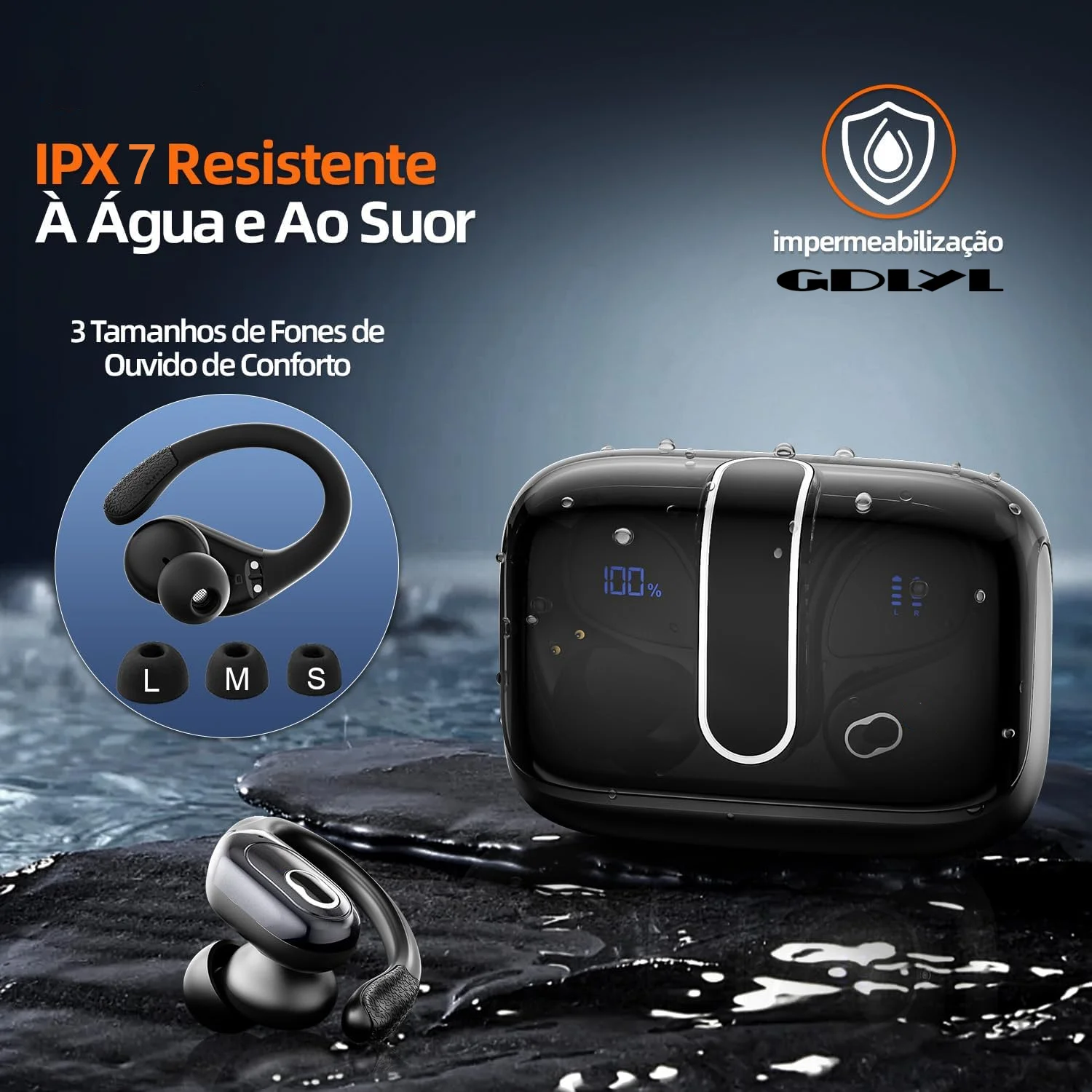 TWS Kablosuz Bluetooth 5.4 Kul - Earphone Sport Hook incelemesi ve fiyatı