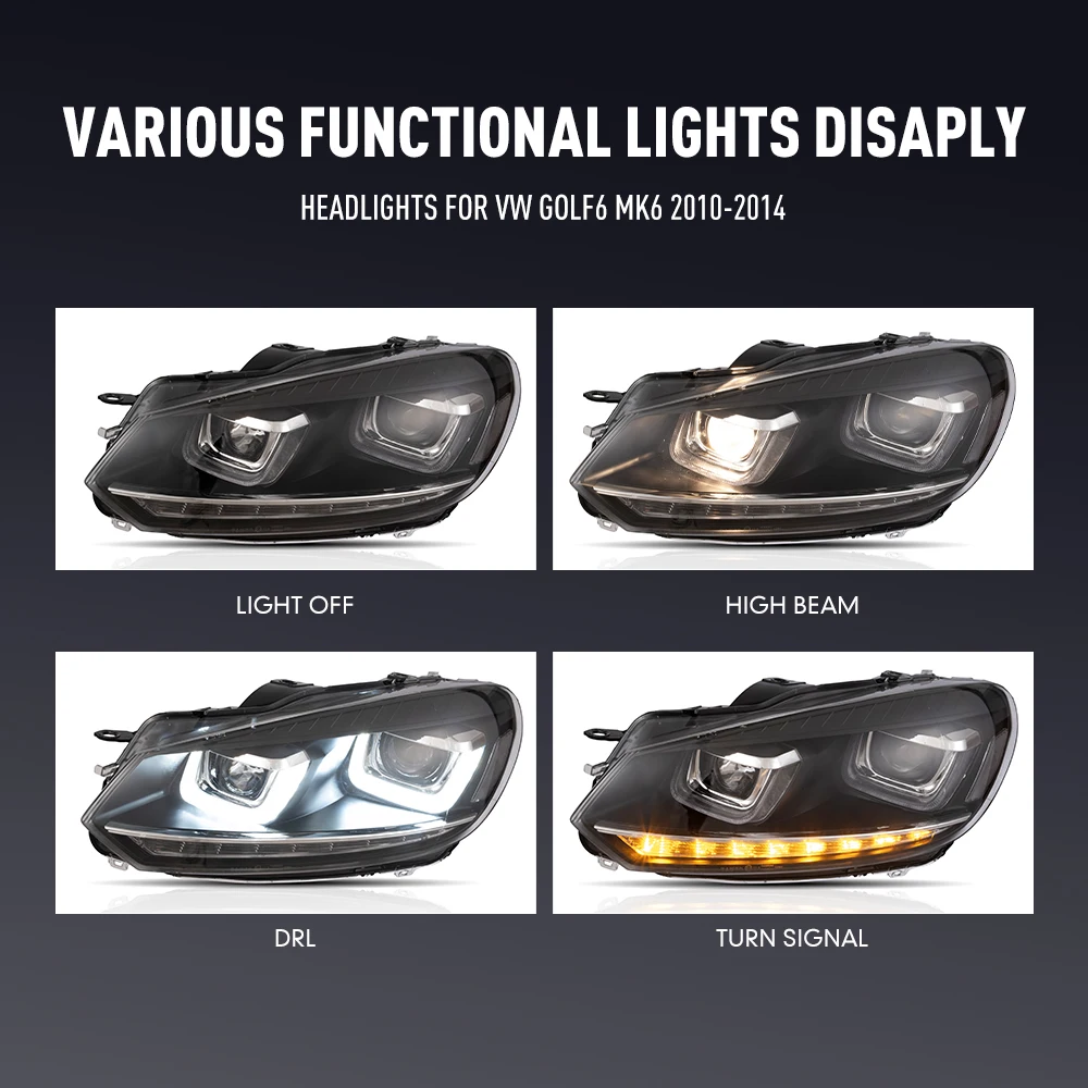 2 Adet VW Golf6 MK6 2010-2014  - Running Headlamp Led incelemesi ve fiyatı