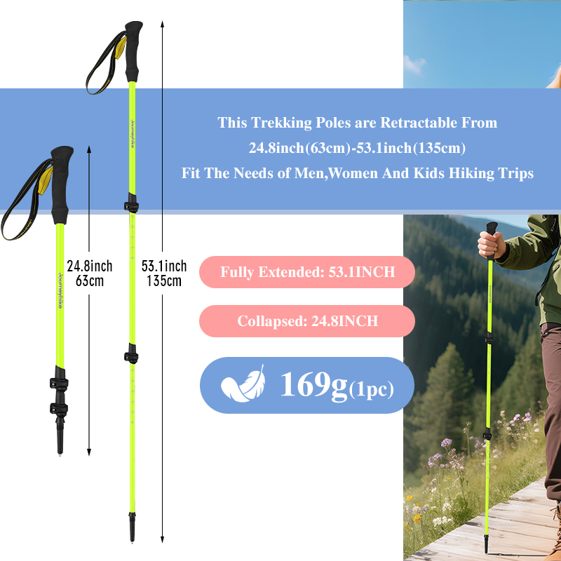 Floresan Yeşil Karbon Fiber Tr - Trekking Pole Carbon incelemesi ve fiyatı