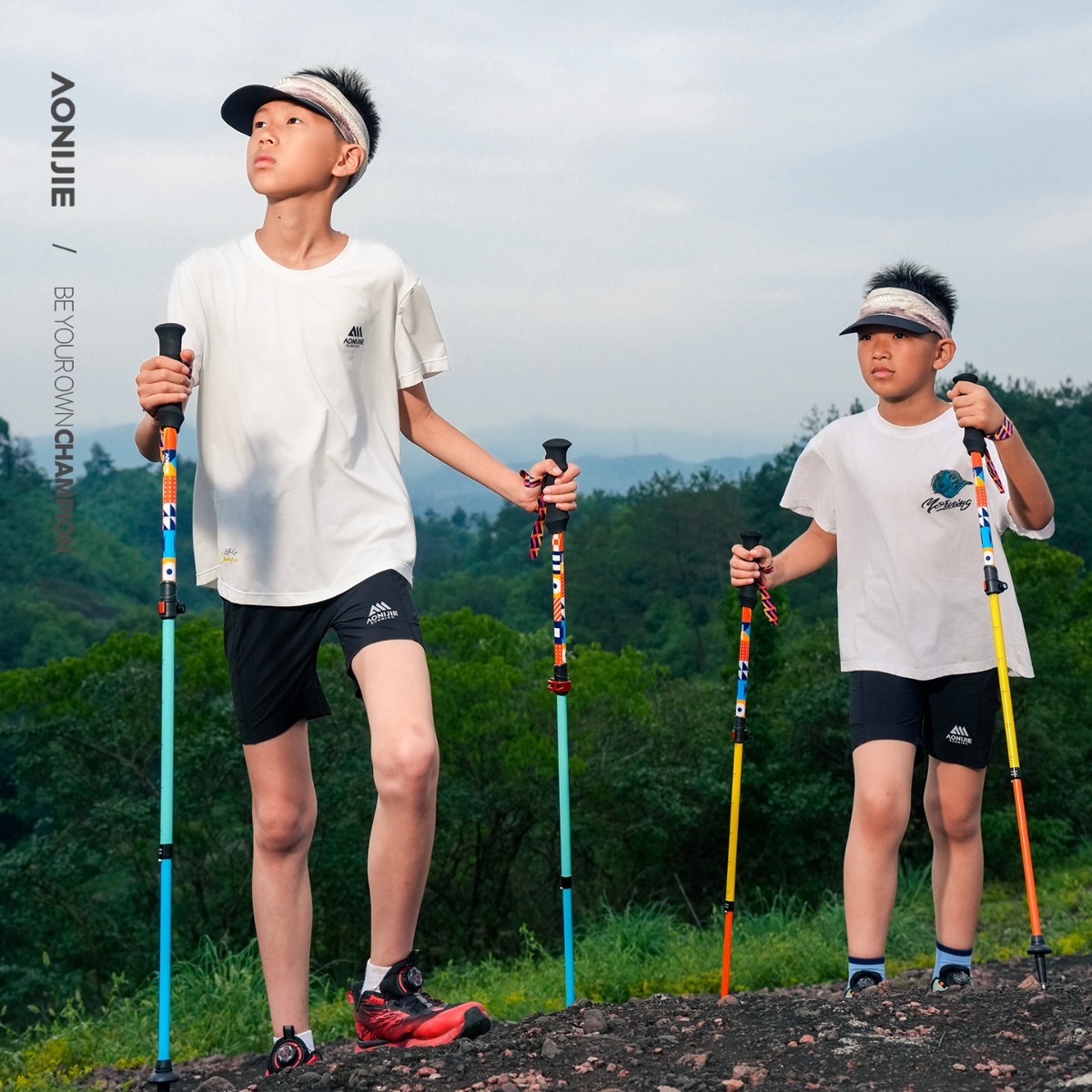 2 ADET AONIJIE E4245 Çocuklar  - Trekking Pole Carbon incelemesi ve fiyatı